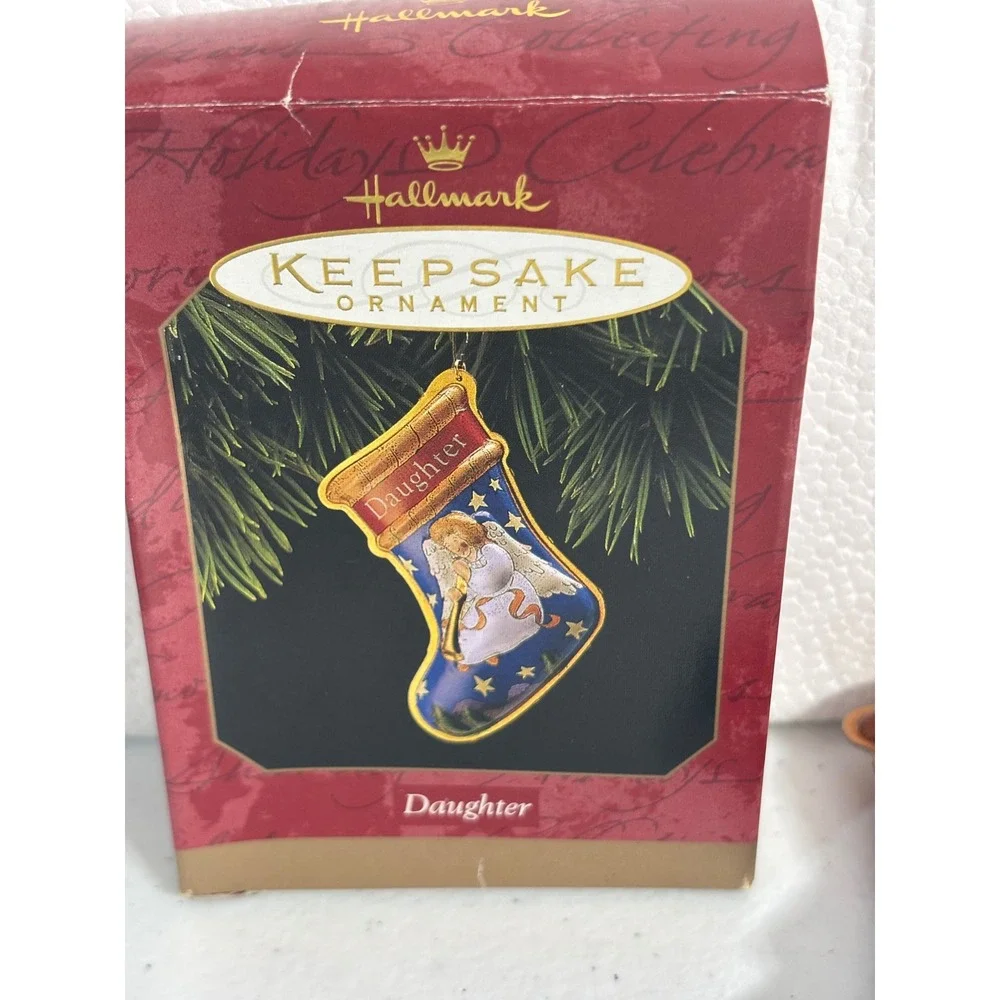 Hallmark Keepsake Ornament Daughter‎ Pressed Tin Dated 1997 Christmas Stocking